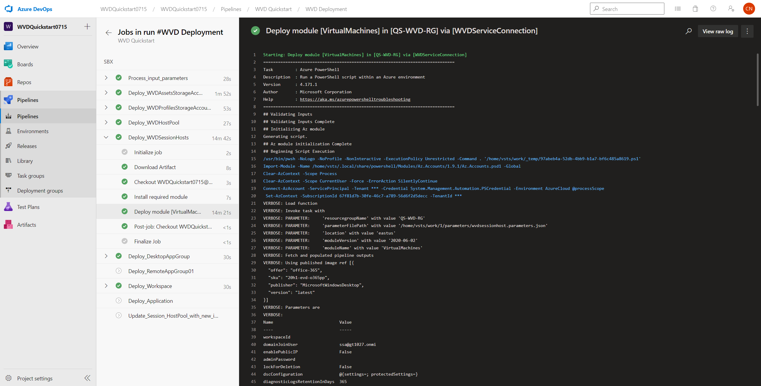 DevOps Pipeline Progress